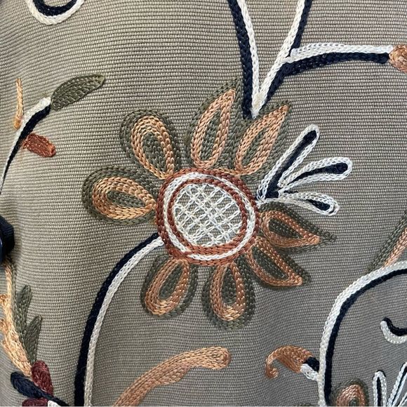 Unique Artisan hand made Embroidered Jacket Tan - Picture 8 of 9